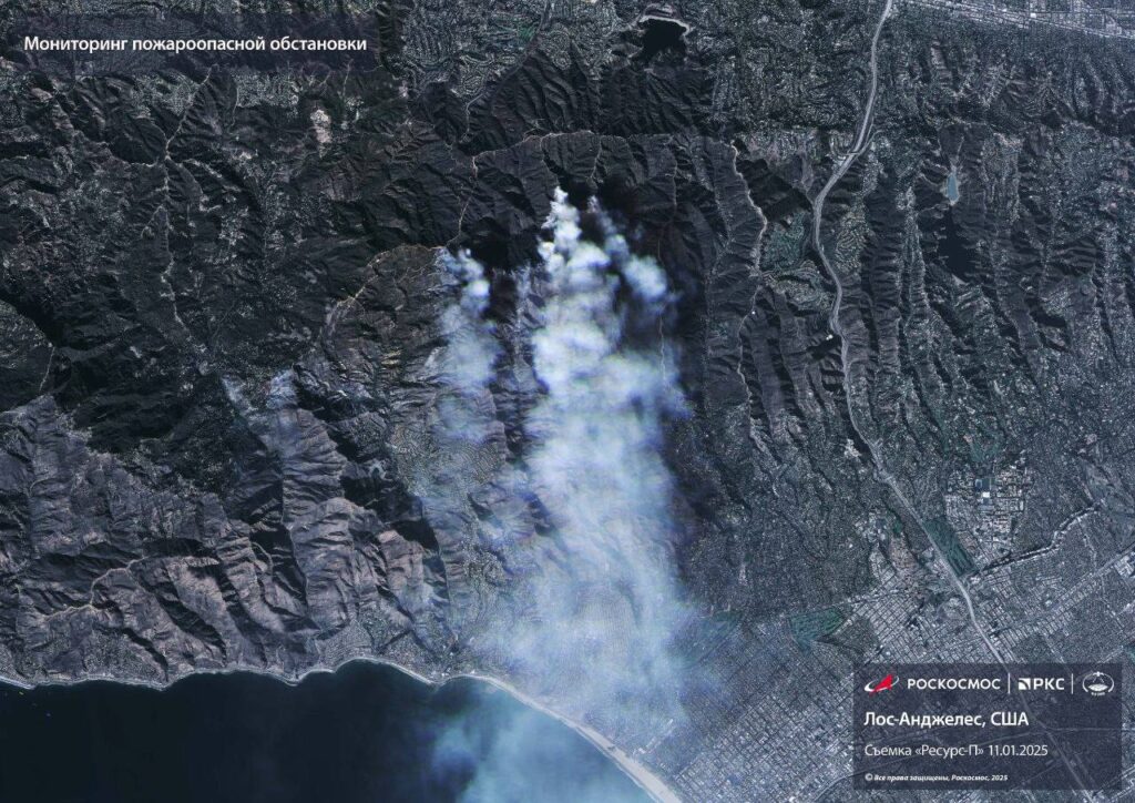 incendi los angeles satellite russia