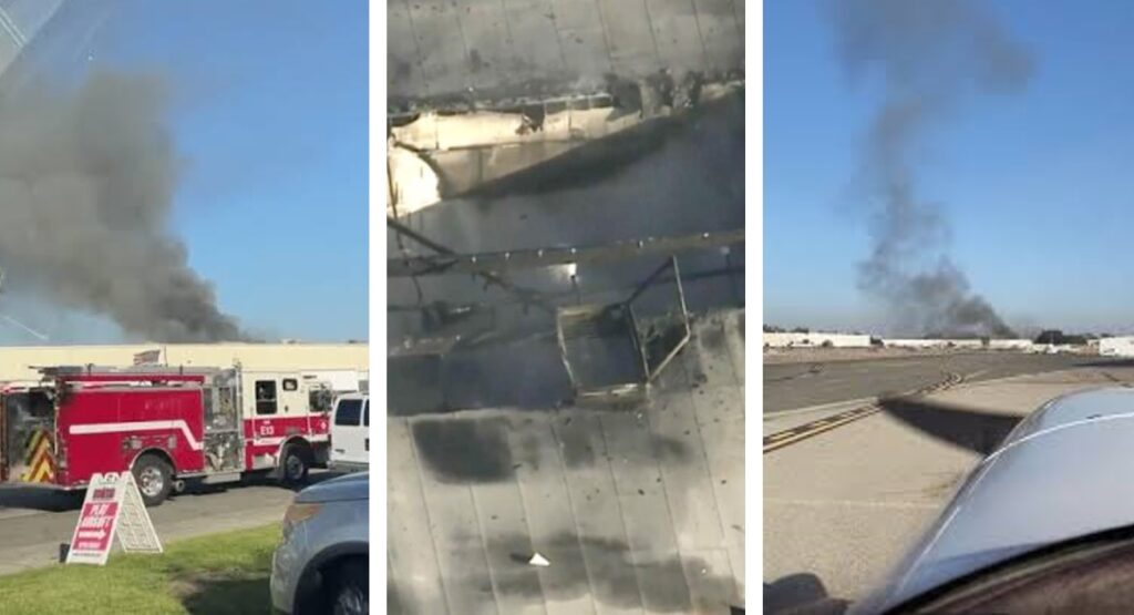 incidente aereo california