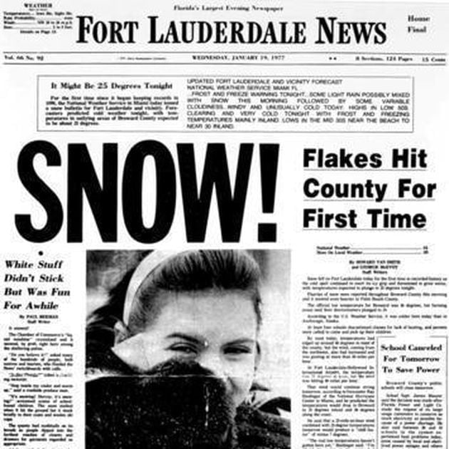 neve miami 19 gennaio 1977