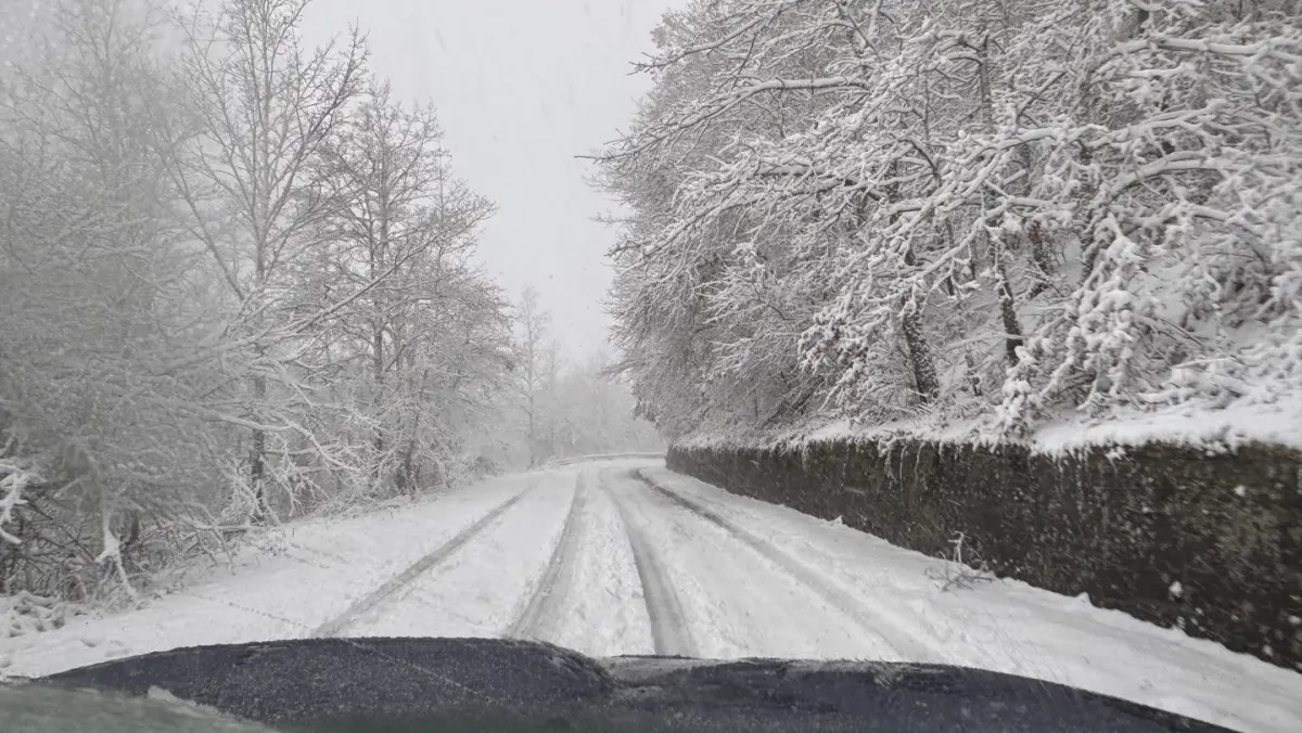 Grande gelo in provincia di Foggia, paesaggi da fiaba ma anche tanti disagi sui Monti Dauni