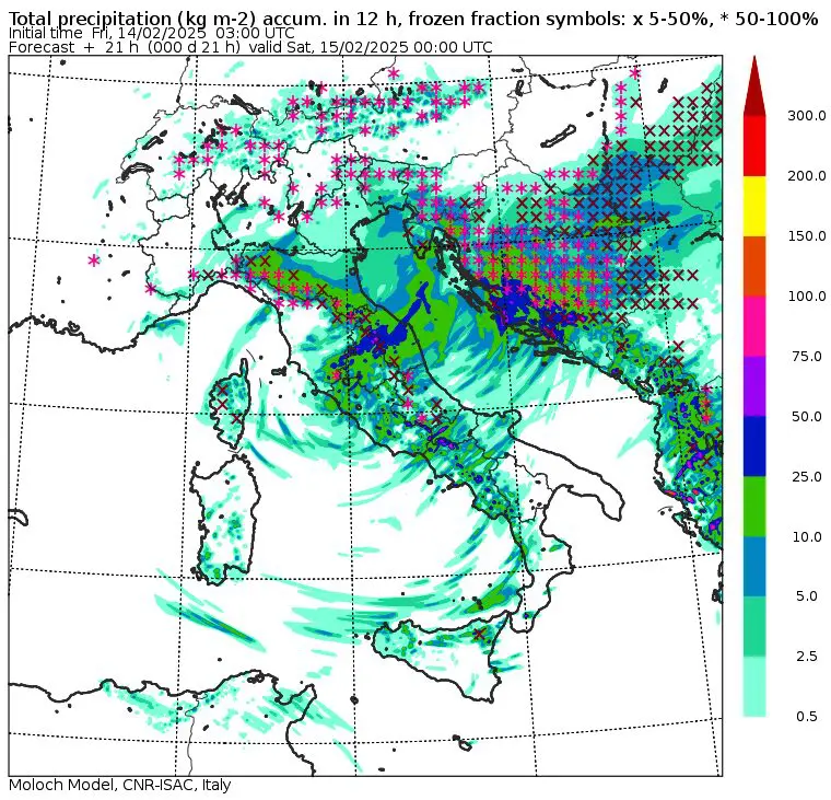 allerta meteo venerdì 14 febbraio