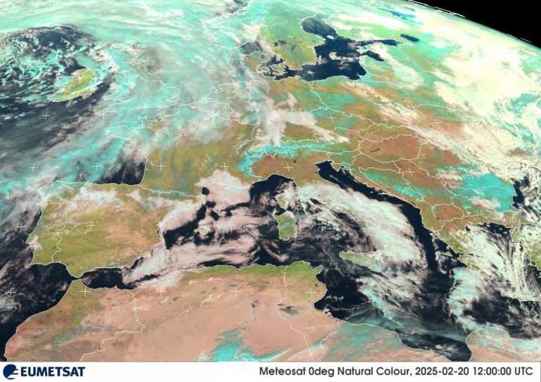 satellite meteo italia 20 febbraio