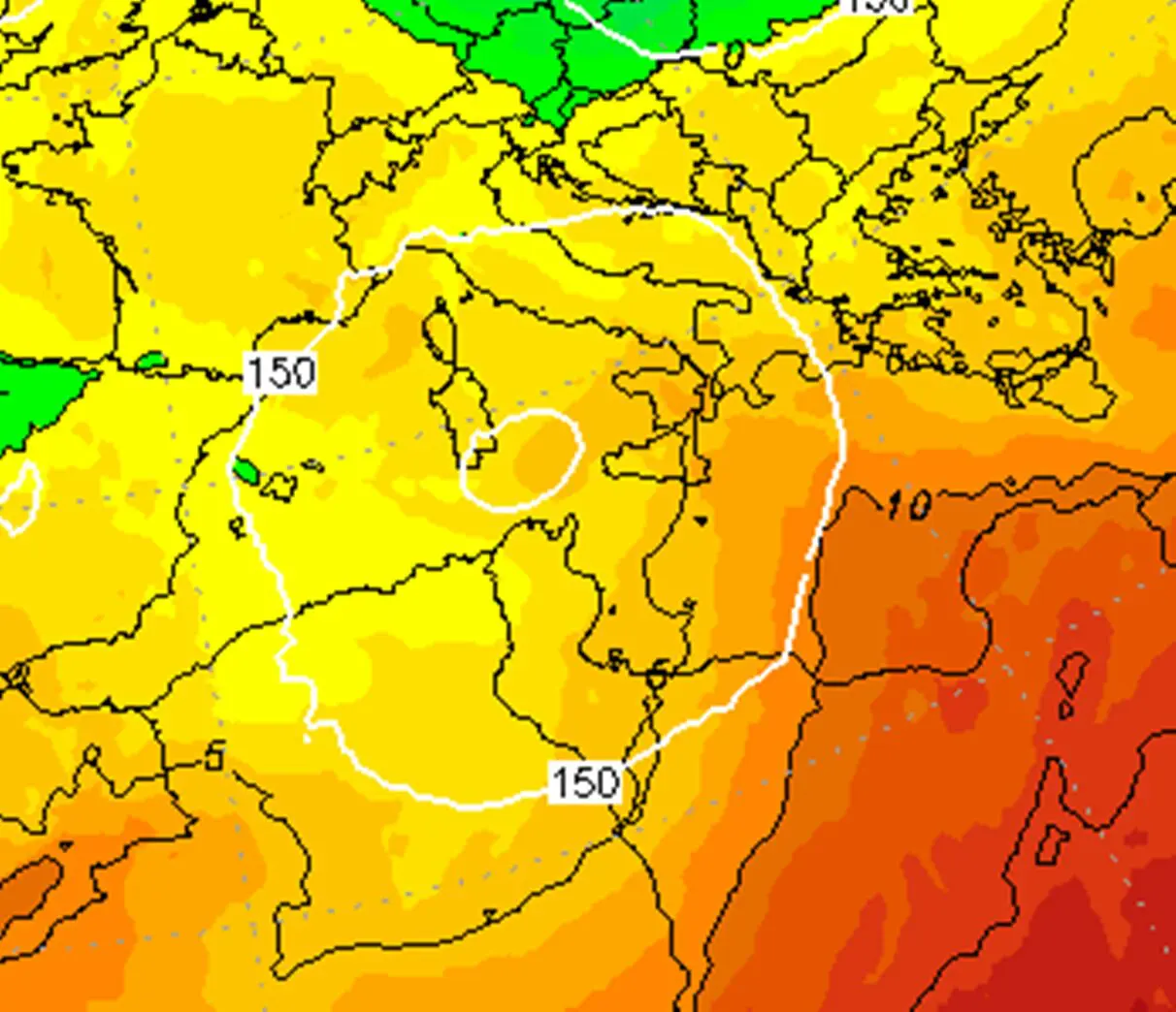 temperature domenica pomeriggio-sera