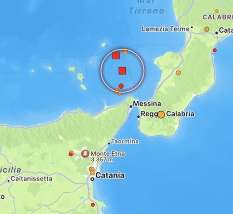 terremoto tirreno calabria